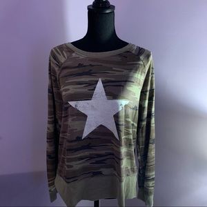 Camaflouge Crew Neck Sweater